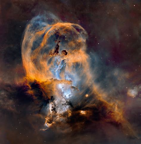 NGC 3576 Statue Of Liberty Nebula Telescope Live