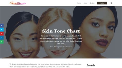 Human Skin Color Olive Skin Tone Chart Beauty Tips