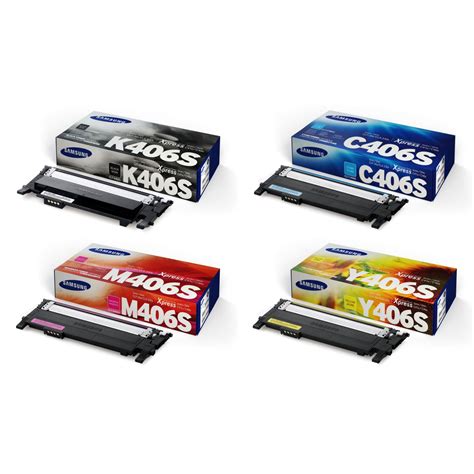 Samsung CLT 406S Original Toner Cartridge Combo BK C M Y At