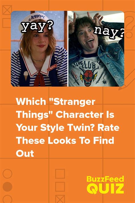 Rate These Stranger Things Outfits And I Ll Reveal Which Character Is Your Style Twin