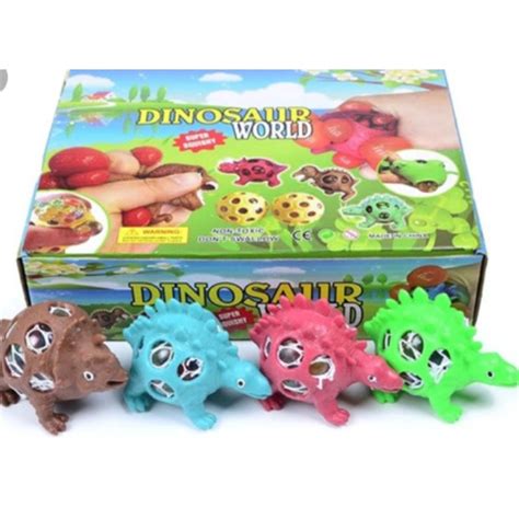 Brinquedo Dinossauro Bolinha Anti Stress Relaxante De Apertar Espremer