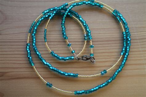 Emerald Isle Green Gold Single Strand Waistbeads Royal Waistbeads