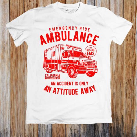 Emergency Ride Ambulance Unisex T Shirt Printed Tee Shirtt Shirts Aliexpress