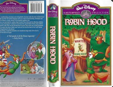 VHS WALT DISNEY S MASTERPIECE ROBIN HOOD 717951189035 EBay