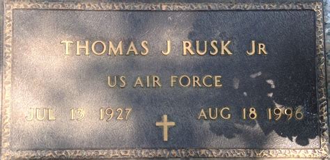 Thomas Jefferson Rusk Jr M Morial Find A Grave