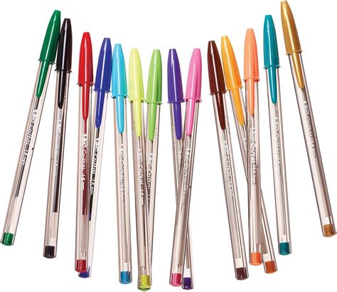 Bic Stylo Bille Cristal Multicolour Tui De Pi Ces En Couleurs