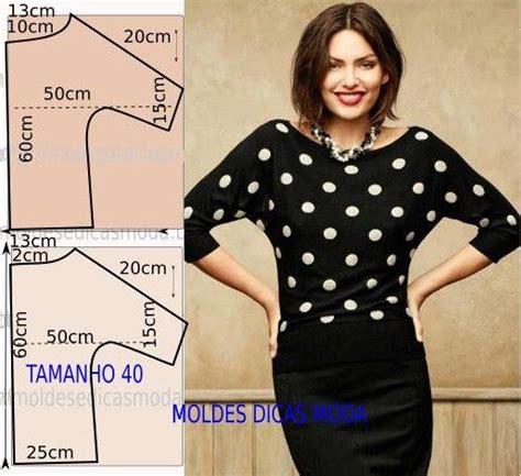 Molde De Blusa FÁcil 68 Moldes Dicas Moda Padrões De Costura Para