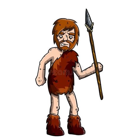 Caveman Holding Stick Stock Illustrations – 25 Caveman Holding Stick ...