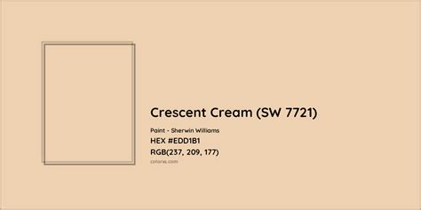 Sherwin Williams Crescent Cream SW 7721 Paint Color Codes Similar