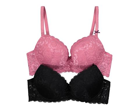 Brasier de Encaje Eva tu Estilo Íntimo Push Up para Mujer 2 Pack