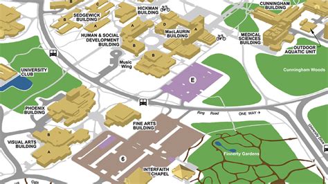 Map Of Uvic Campus | Island Maps