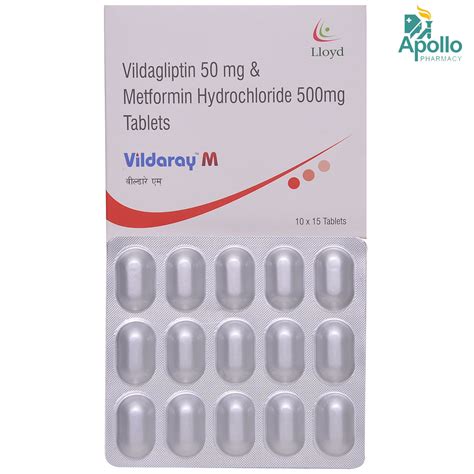 Vildaray M 50500mg Tablet 15s Price Uses Side Effects Composition