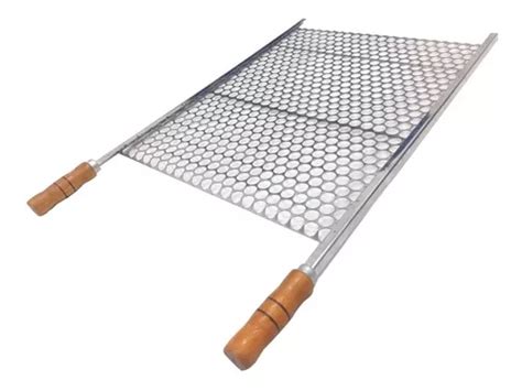 Rejilla De Parrilla Laurindos Grelha Moeda Inox Para Churrasco 50x72