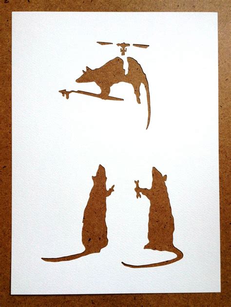 Banksy Stencils Set of 5 Choose Your Own - Etsy