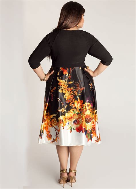 Stunningly Amazing Designer Plus Size Dress Bennetta Cocktail Dress