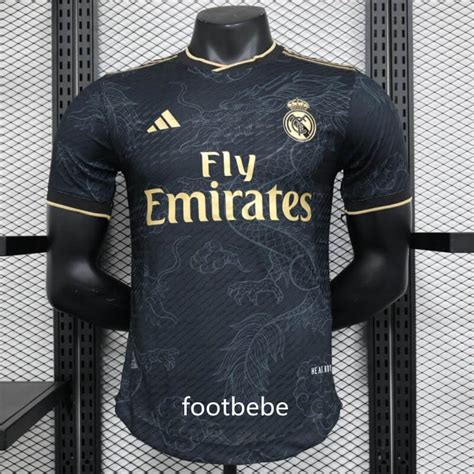 Maillot Match Real Madrid Dragon Noir Footbebe