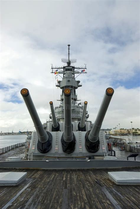 Uss Missouri Battleship At Pearl Harbor In Hawaii Stock Image Image