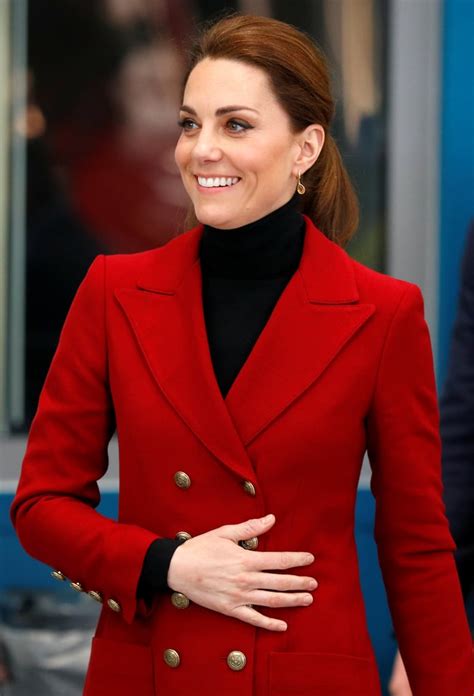 Kate Middleton Red Jacket May 2019 Popsugar Fashion Uk Photo 10