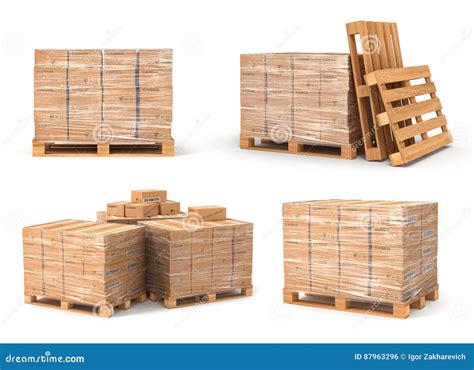 Wooden Pallet Vector Icon Cartoon Vector Icon Isolated On White