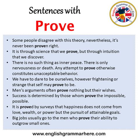 Sentences With Prove Prove In A Sentence In English Sentences For