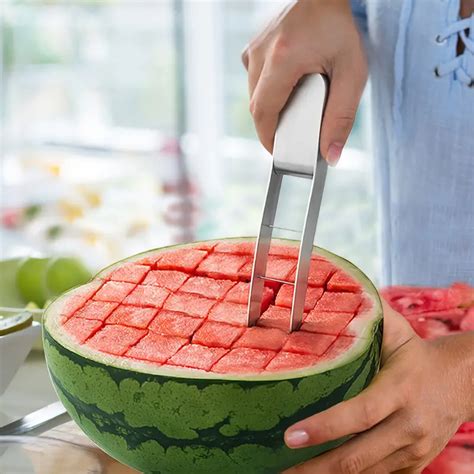 Watermelon Cutter Slicer Stainless Steel Watermelon Cube Temu