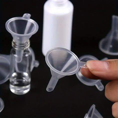 Clear Plastic Mini Funnel Lab Bottles Essential Oils Temu