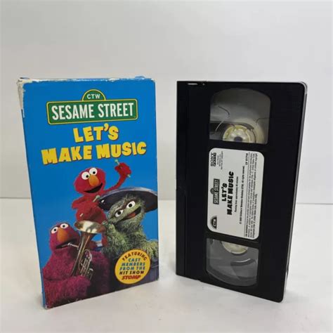 SESAME STREET - Lets Make Music (VHS Tape, 2000) RARE Stomp OOP EXCELLENT $12.14 - PicClick CA