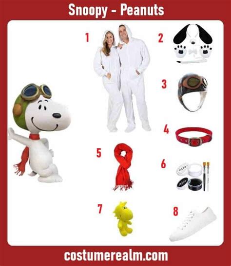 Dress Like Snoopy Costume Guide For Halloween Cosplay