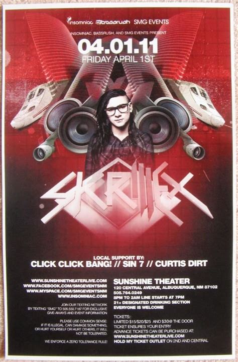 Skrillex Signed Poster