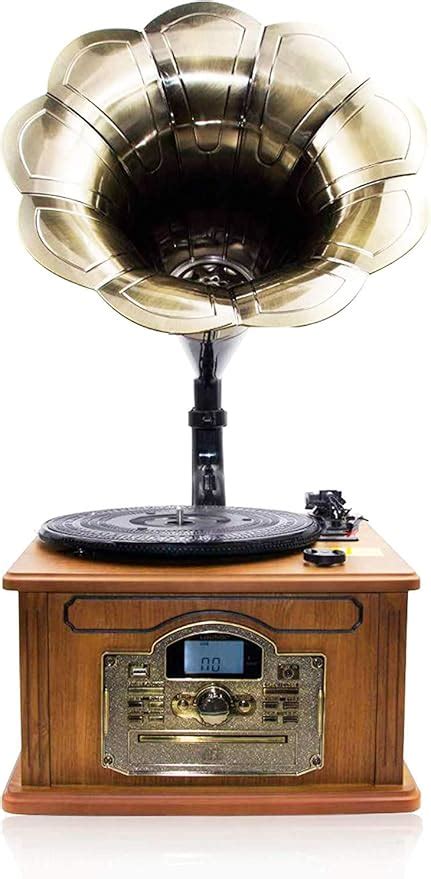 Lauson Rétro Bluetooth Gramophone avec Fonction d encodage Vintage