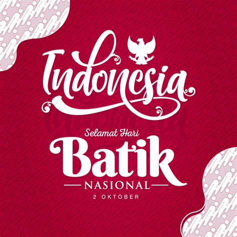 Poster Gambar Ucapan Selamat Hari Batik Nasional 02 Oktober SKETZHBOOK