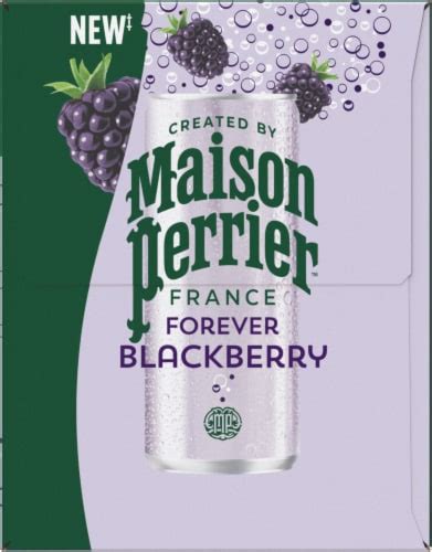 Maison Perrier Blackberry Flavored Sparkling Water Cans 8 Pk 11 15