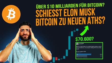 Milliarden Bitcoin Investment Durch Elon Musk Tesla Verkauf Das