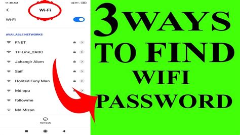 How To Get Wifi Password Without Any Software See On Video Youtube