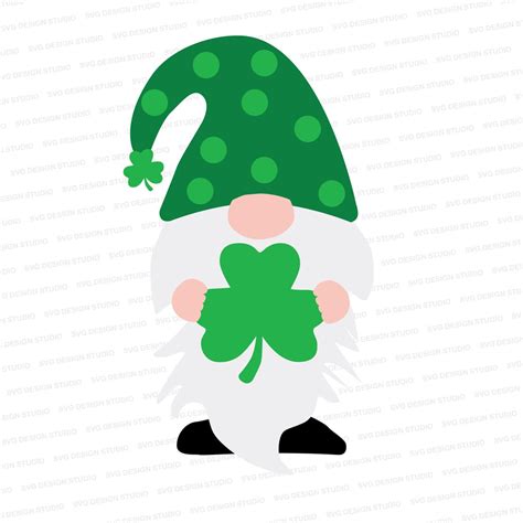 St Patricks Day Gnome Svg Gnome With Hat Svg Etsy