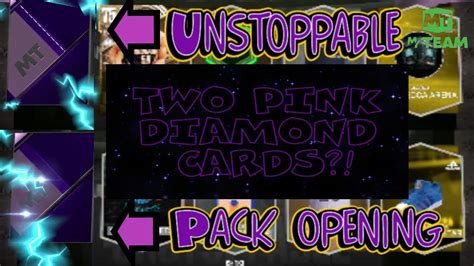 I Packed TWO Pink Diamond Cards Unstoppable Pack Opening YouTube