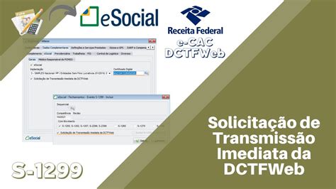 Dexion Folha Solicitação de Transmissão Imediata da DCTFWeb YouTube