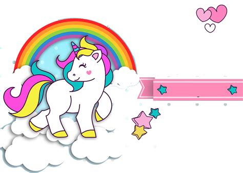 Unicornio Lindo Arco Iris De Dibujos Animados Png Unicornio Sexiz Pix