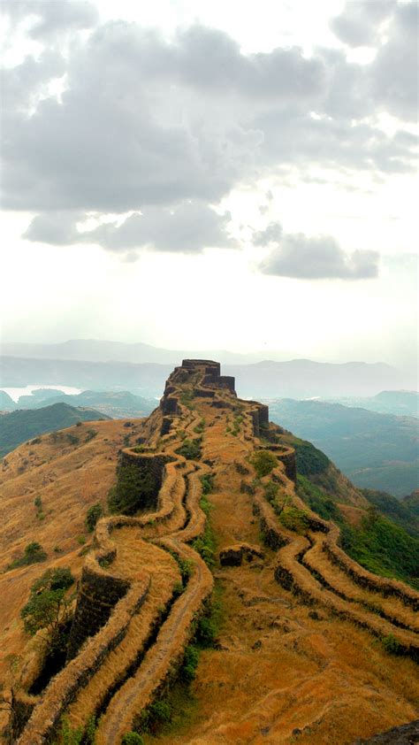 The Sanjeevani Machi Fortified Ridge Of The Rajgad Fort Pune District