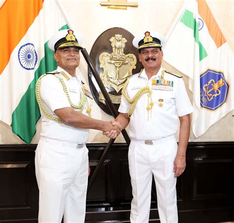 Admiral Dinesh Kumar Tripathi Takes Charge As Th Navy Chief Arabian