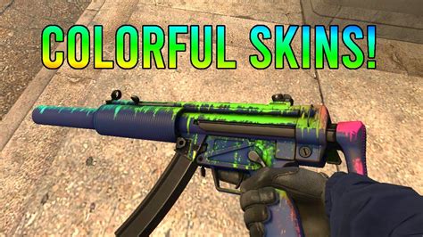 Cs Go Top 10 Most Colorful Skins Youtube