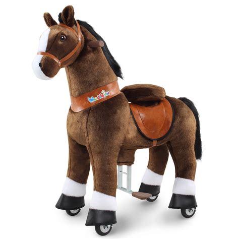 WondeRides Ride on Horse Toys Chocolate Size 4 for Boys and Girls Age 4 ...