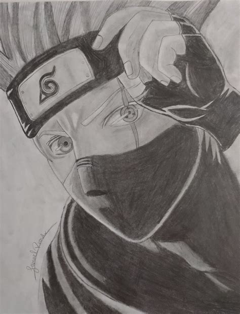 Kakashi Hatake Cool Drawings Drawings Male Sketch