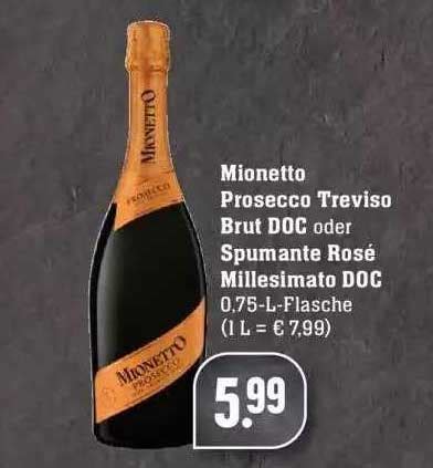 Mionetto Prosecco Treviso Brut Doc Oder Spumante Ros Millesimato Doc