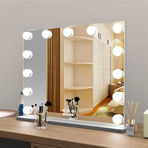 Wonstart Miroir De Maquillage Lumineux Miroir Led Avec Lumi Res