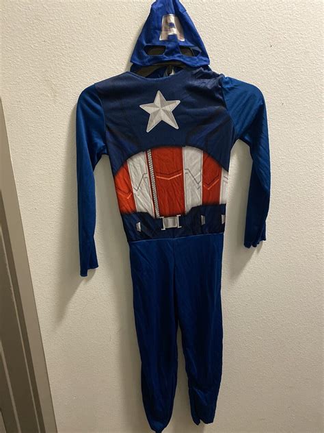 Marvel Captain America Costume With Soft Mask Size Ch… - Gem