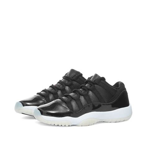 Air Jordan 11 Retro Low Gs Black And Gym Red End