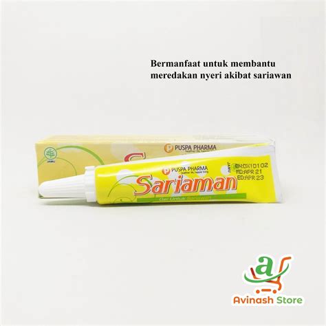 Jual Sariaman Gel Kemasan Ml Mengatasi Sariawan Shopee Indonesia