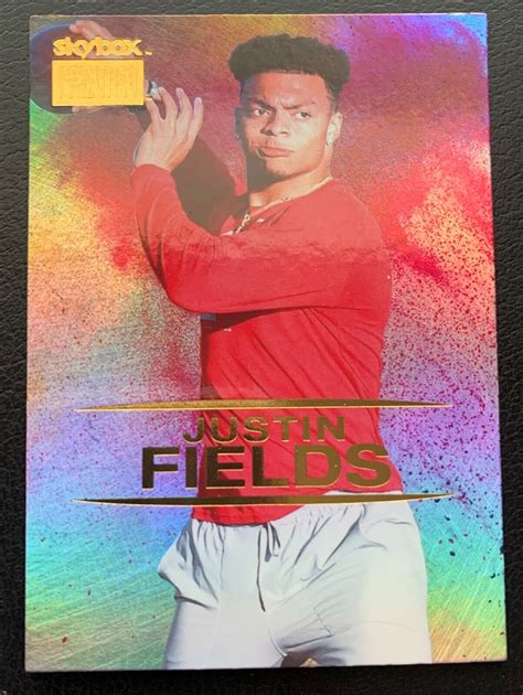 Skybox Metal Universe Premium Justin Fields Chicago Bears S