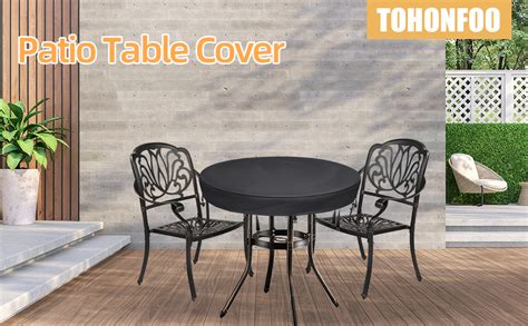 Amazon Tohonfoo Round Coffee Table Cover Waterproof Anti Uv